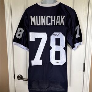 Vintage Mike Munchak Penn State Autographed Jersey
